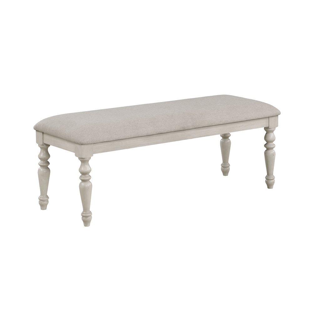 New Classic Furniture Elysia White Dining Bench