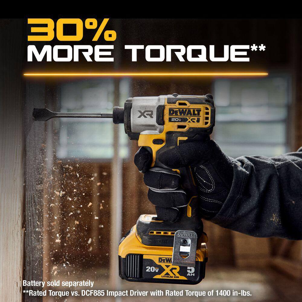 DW 20-Volt Maximum XR Cordless Brushless 14 in. 3-Speed Impact Driver (Tool-Only) DCF845B