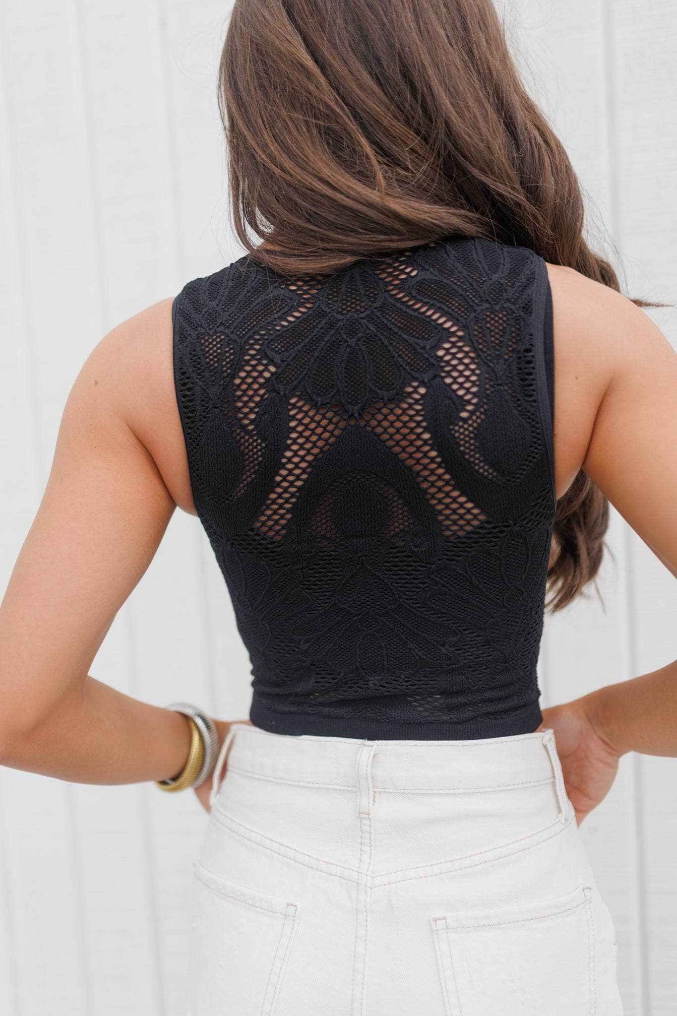Seamless Lace Tank