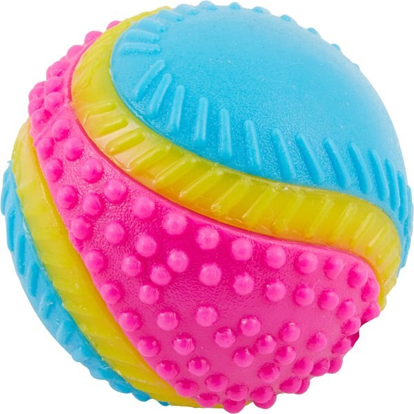 Ethical Pet Sensory Ball Tough Dog Chew Toy， Color Varies