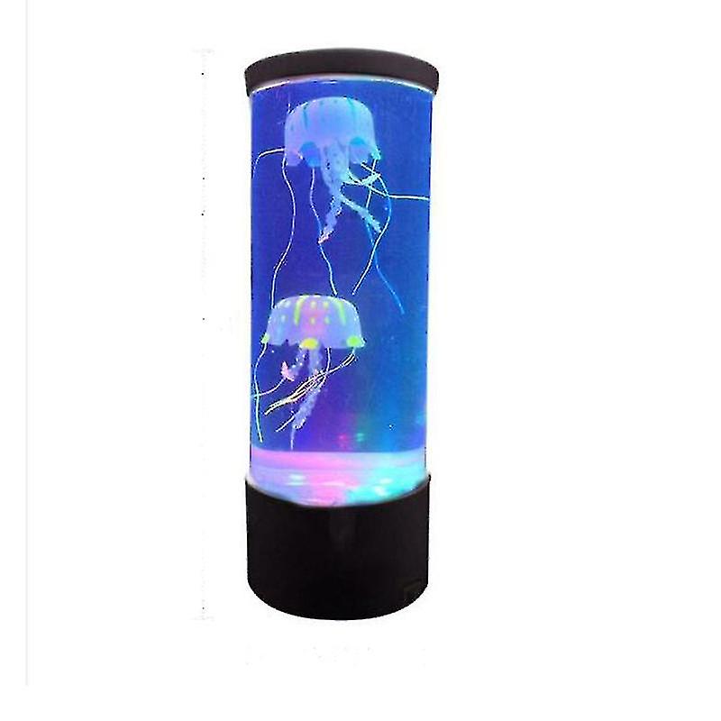 Led Jellyfish Lava Lamp Multicolor， Night Light Usb Charging， Desktop Round Mood Lamp， Decoration Toy Compatible With Men Women， Home Office Room Desk