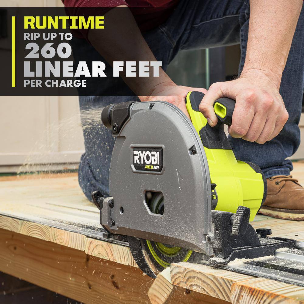 RYOBI ONE+ HP 18V Brushless Cordless 6-12 in. Track Saw (Tool Only) PTS01B