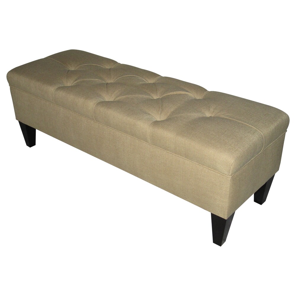 Sole Designs Sand Espresso Finish Storage Bench