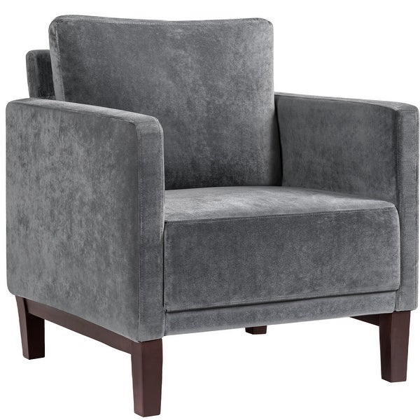 Furniwell Accent Chair Upholstered Velvet Arm Lounge Chair