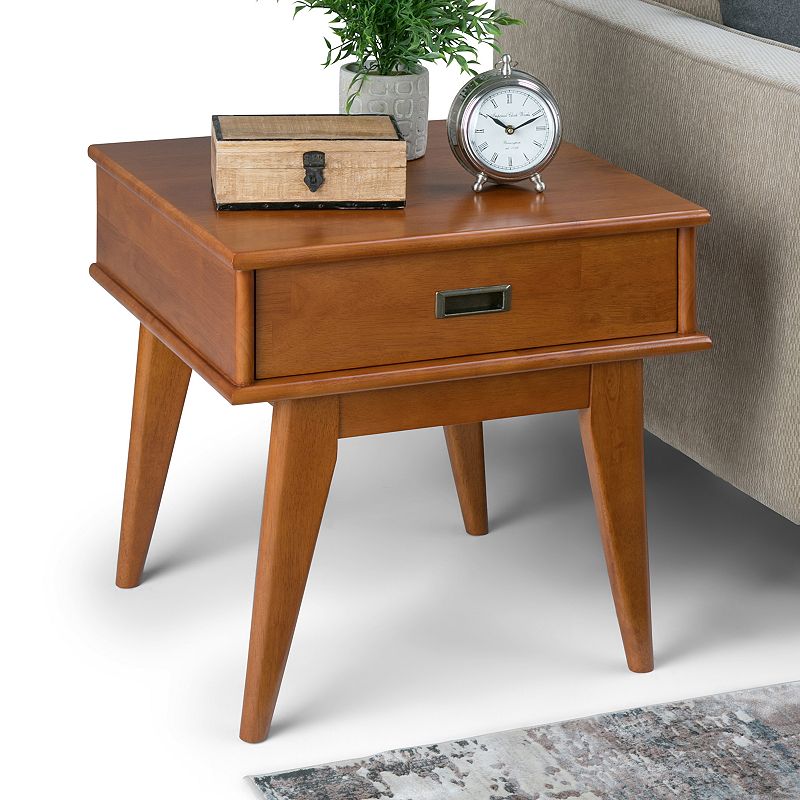 Simpli Home Draper Mid Century End Table