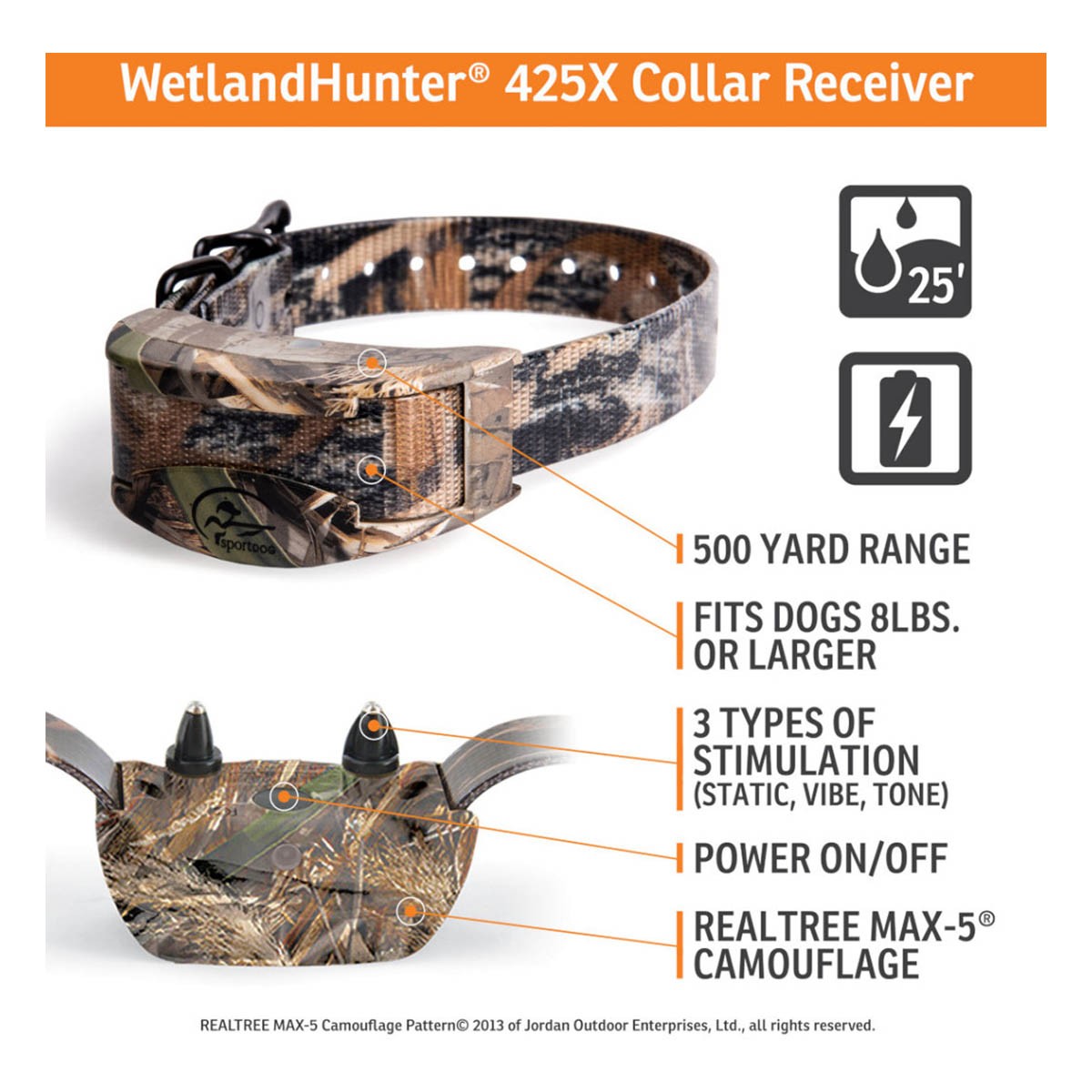 SportDOG WetlandHunter 425X Dog Training Collar