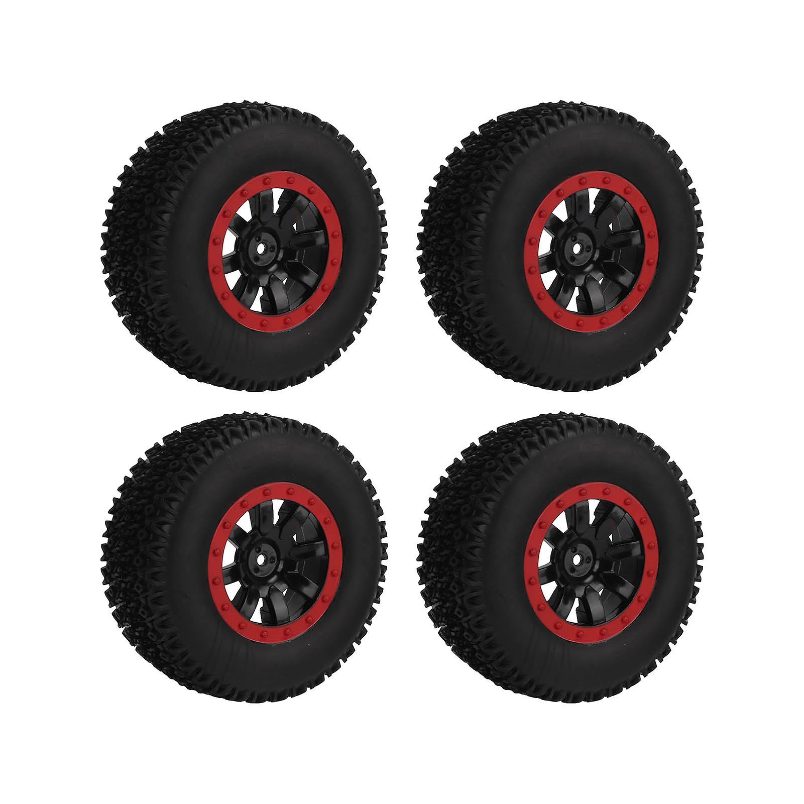 4pcs Short Course Truck Tires 12mm Hex Rc Short Course Truck Rubber Wheel For Traxxas Slash For Hpired