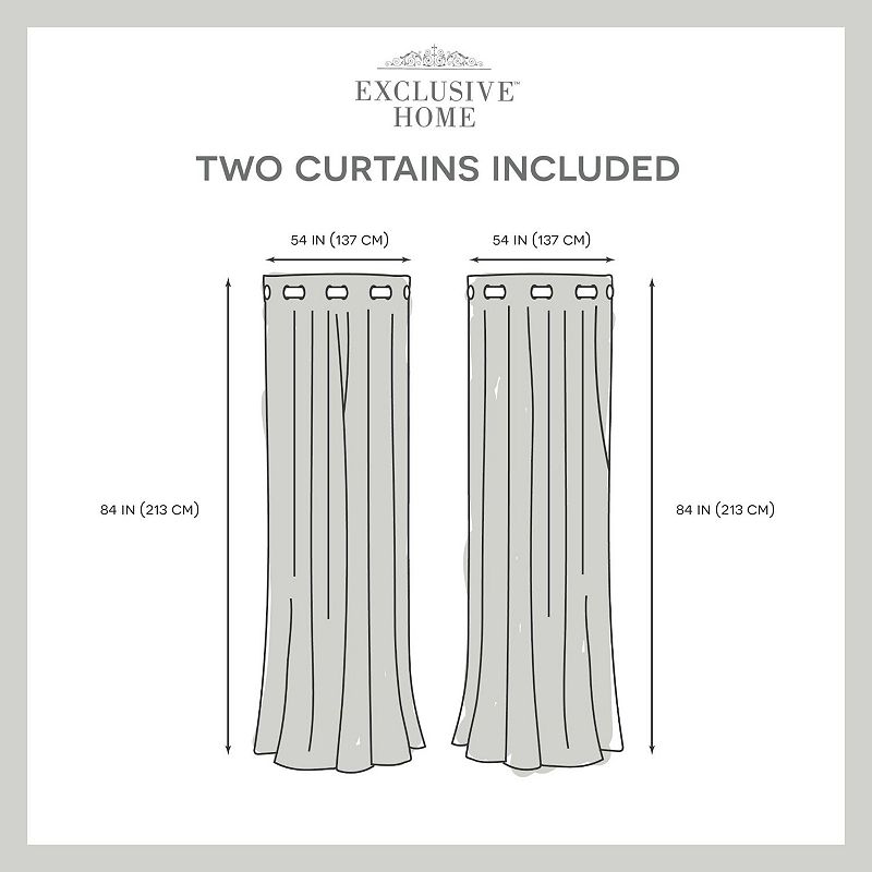 Exclusive Home Curtains 2-pack Nichols Light Filtering Window Curtain Set