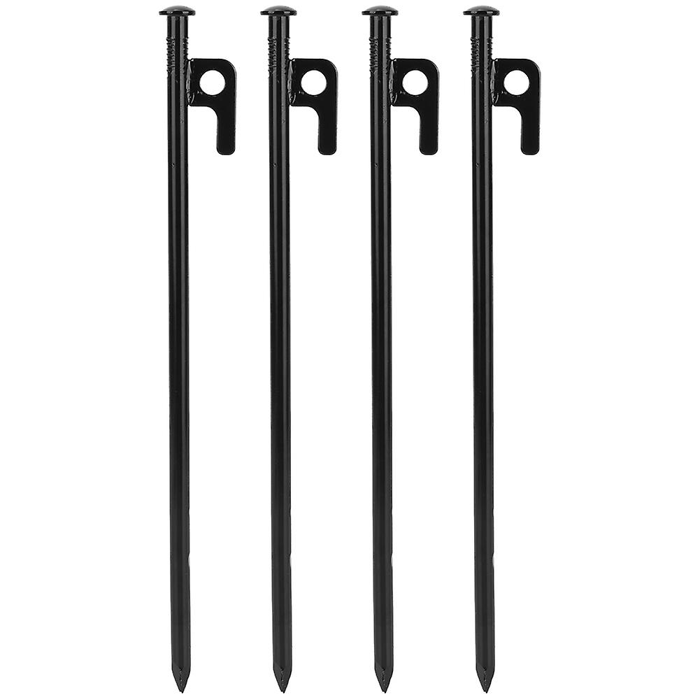 4pcs Steel Outdoor Travel Camping Beach Tent Pegs Pin Stakes Ground Nail(30cm)