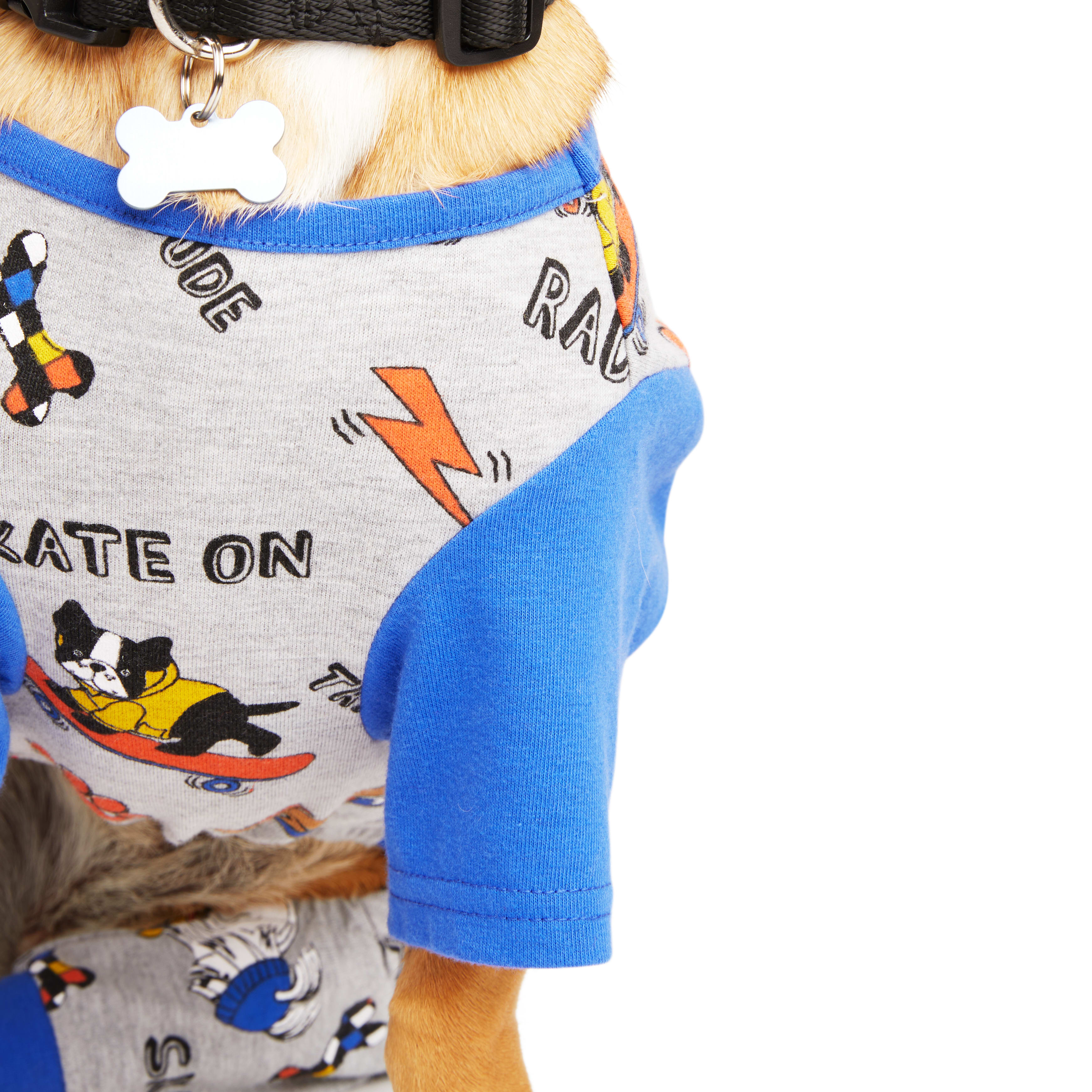 YOULY Blue Pet Pajamas， XX-Small