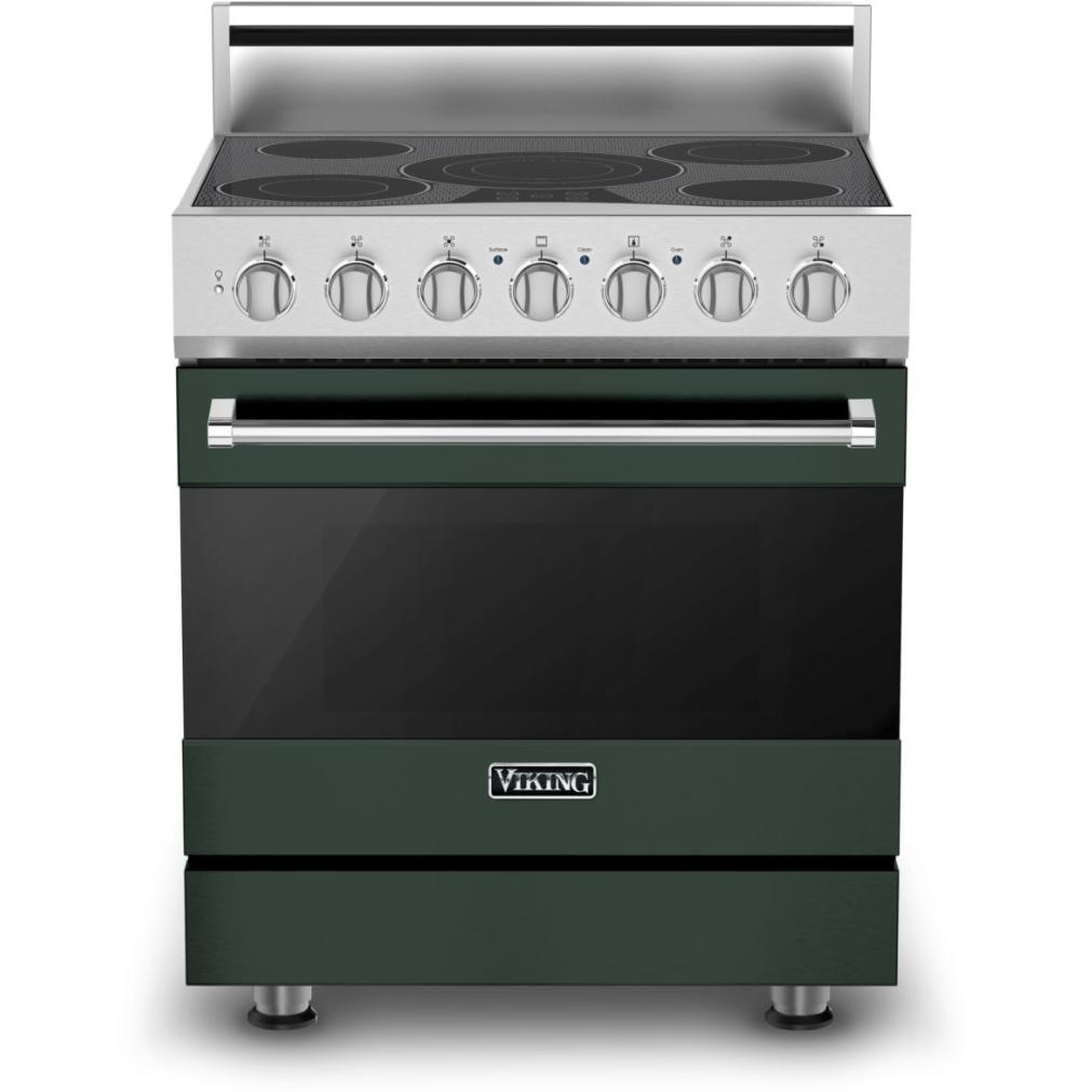 Viking 30-inch Freestanding Electric Range with Vari-Speed Dual Flow Convection CRVER3301-5BBF