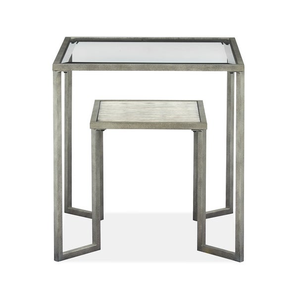 Magnussen Bendishaw Rectangular End Table - 26x24x24