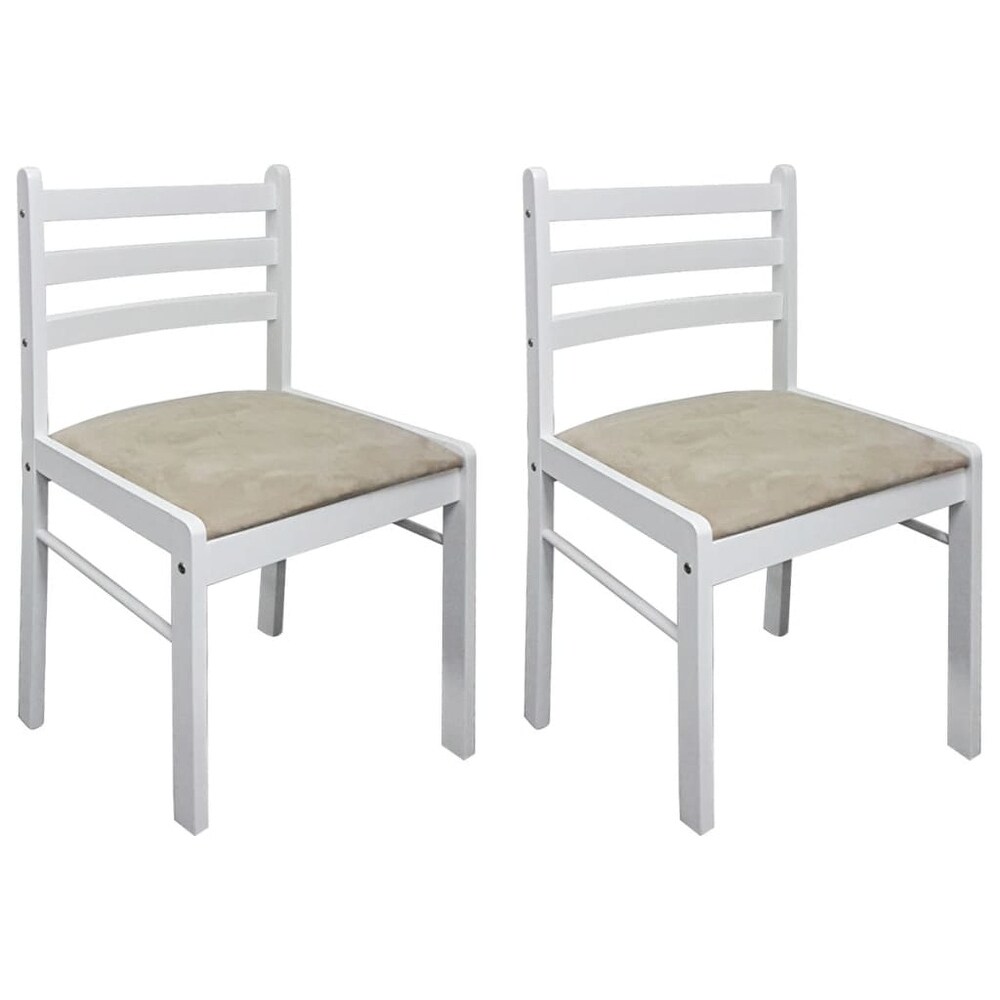 2/4/6 pcs Wooden Dining Chairs Square 2 Colours Selectable   17.3\