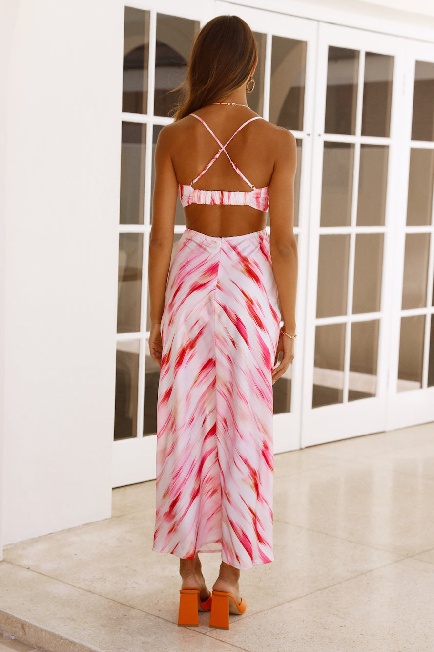 Airy Lover Maxi Dress Pink