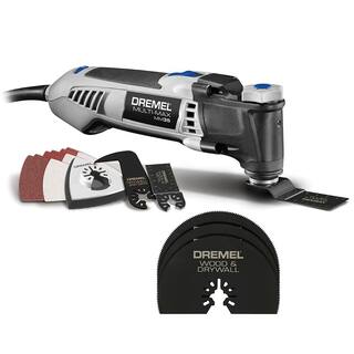 Dremel Multi-Max 3.5 Amp Variable Speed Corded Oscillating Multi-Tool Kit with 3Pk Universal Wood and Drywall Oscillating Blade MM35-01+MM450U