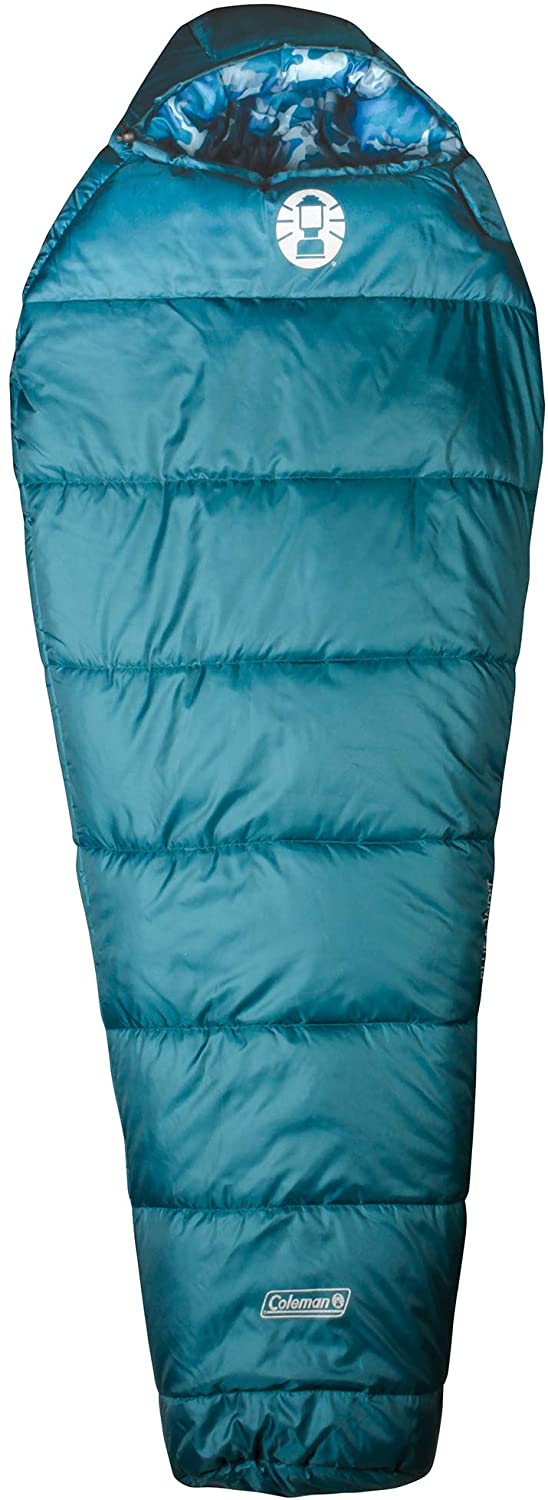 Coleman Kids 30 F Mummy Sleeping Bag, Blue Bandit