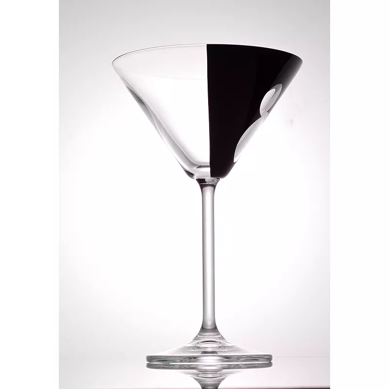 Disney's Luxury Mickey Mouse Crystal Martini Glass Set by JoyJolt