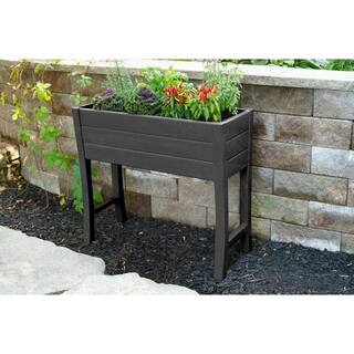 Nuvue Gray Vinyl Elevated Garden Box 26021