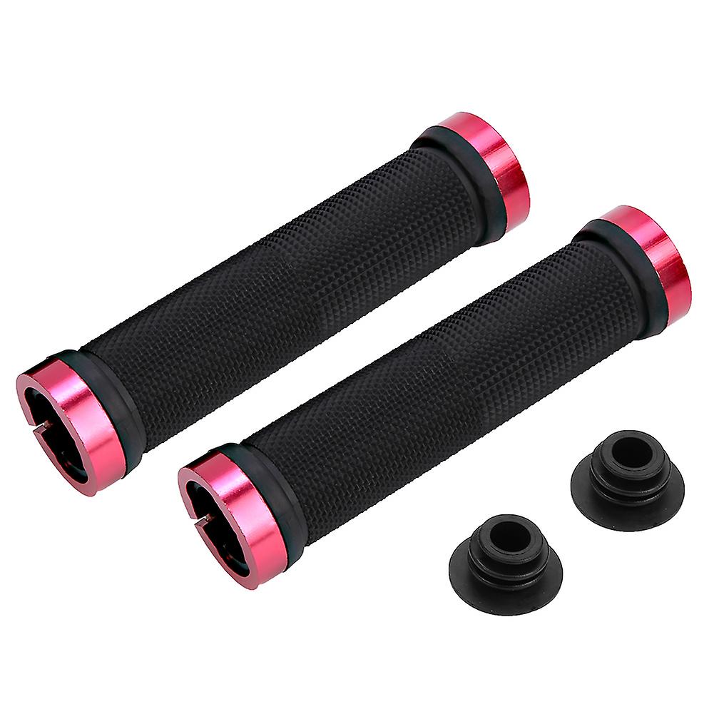 Handlebar Grips Hand Grips Cover Cushiony For Cycling Road Bike Folding Bikes (red)