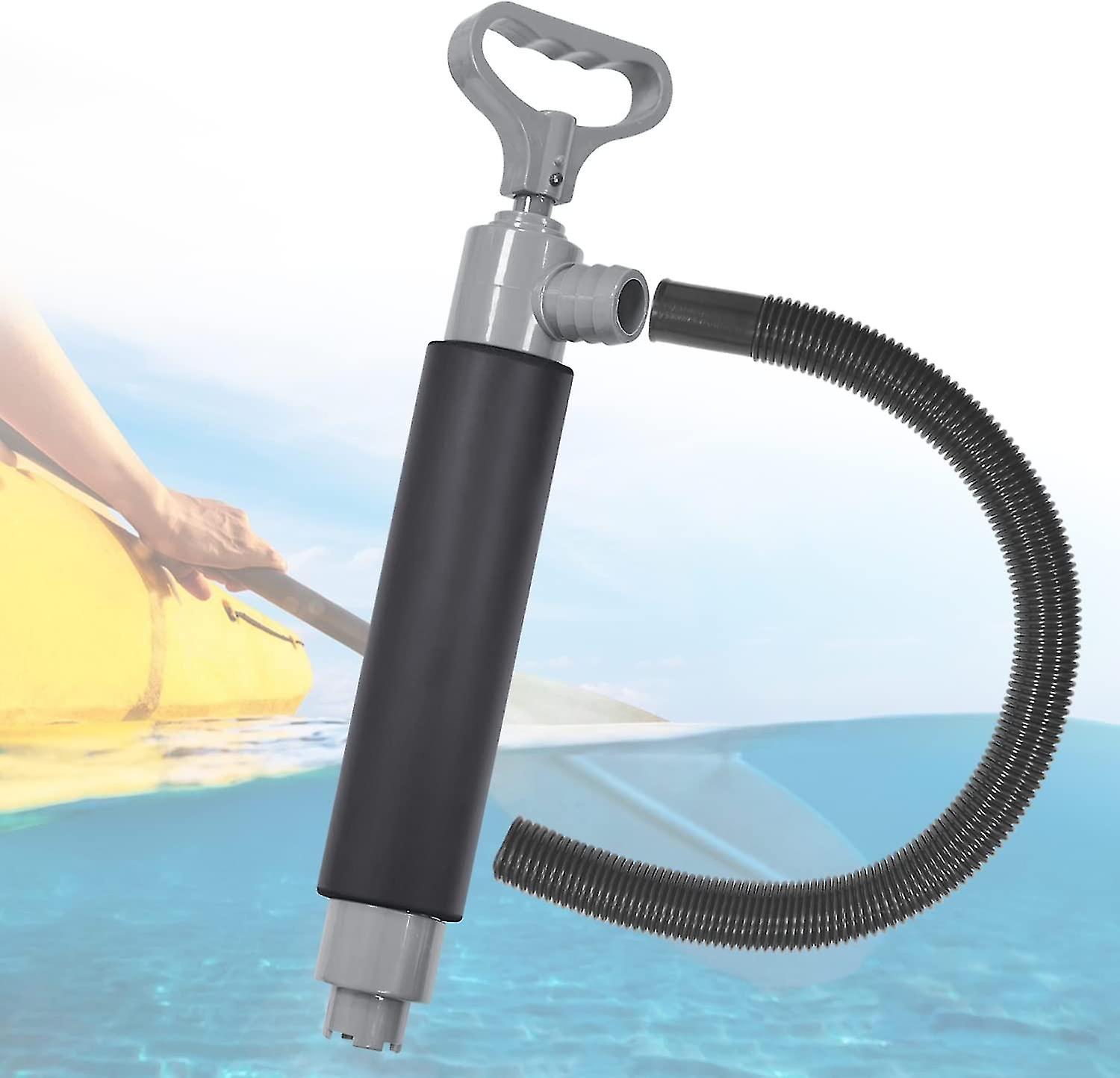 Small Kayak Bilge Pump Manual， Floating Hand Pump， Bilge Water Pump， For Boats Canoe Kayak Rescue Accessoriesblack1pcs)