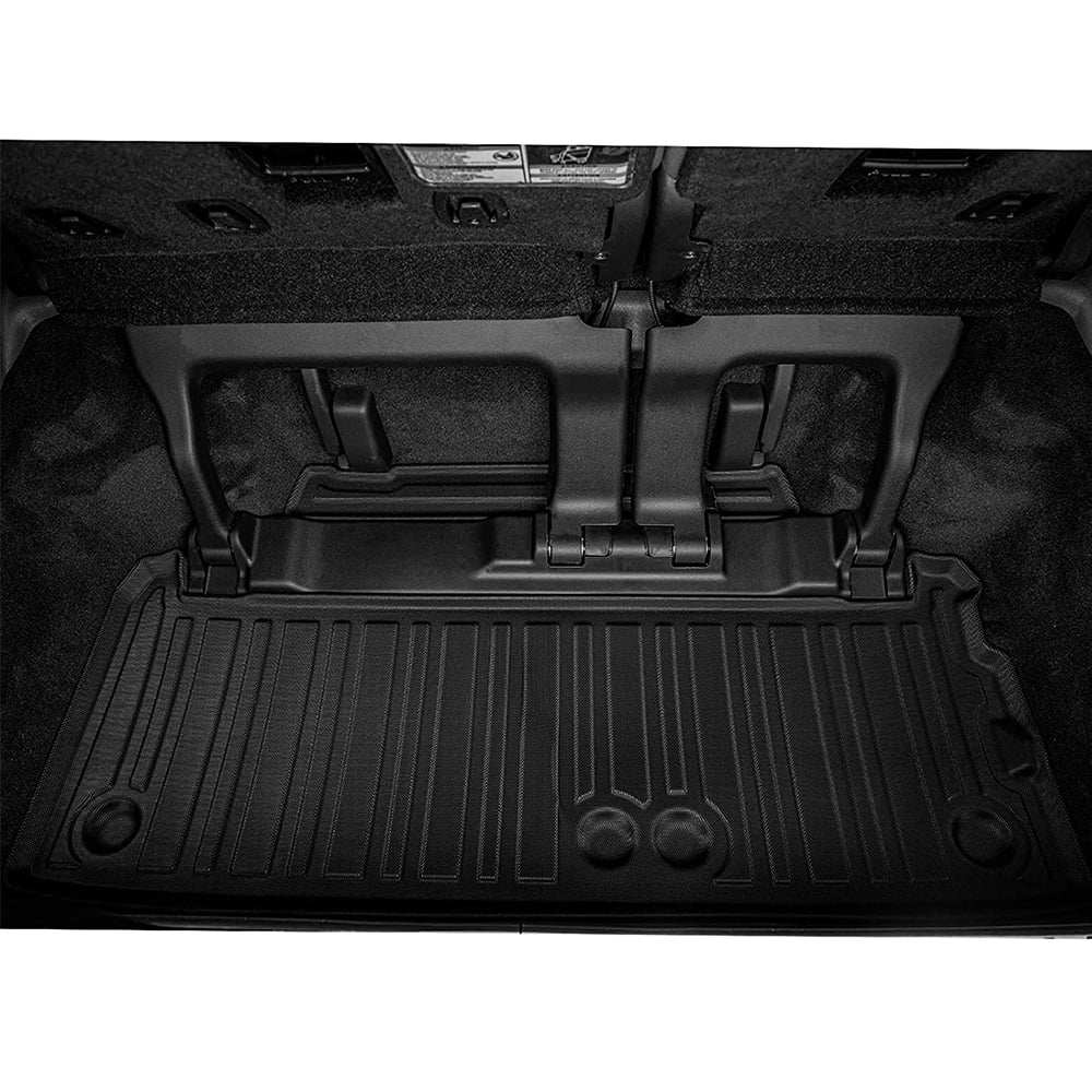 3W Cargo Liner Compatible for Toyota Sienna 7 seats 2021 2022 2023 TPE All Weather Custom Fit Trunk Mat for 2021 2022 Toyota Sienna ( (for Spare Tire Model )， Black