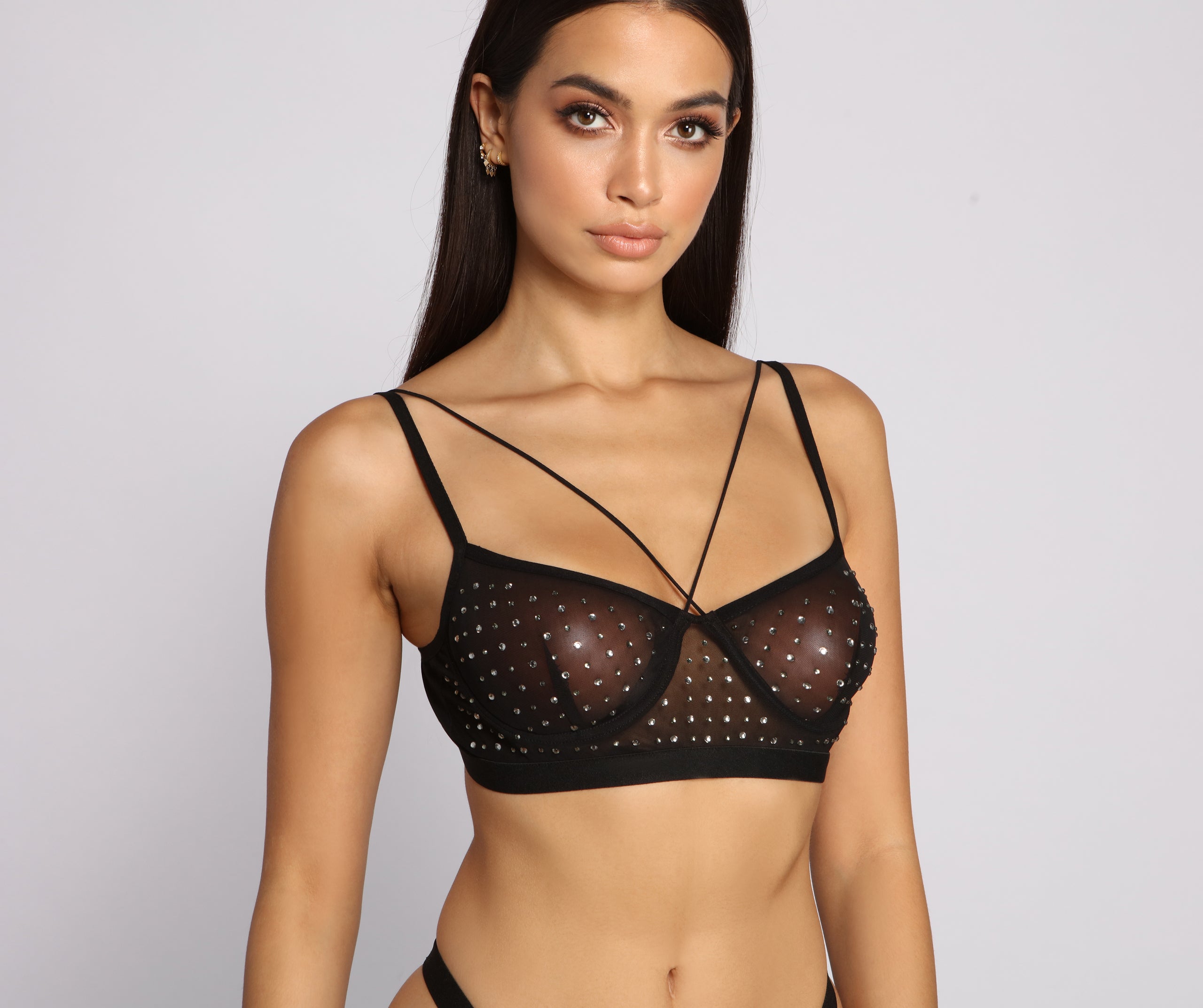 Bring the Heat Mesh Lingerie Set