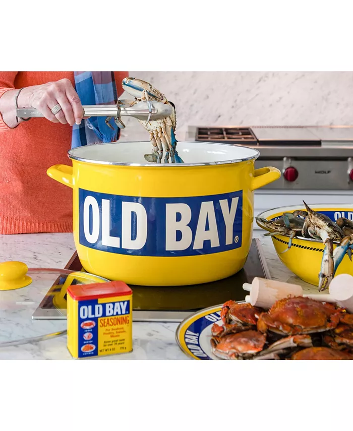 Golden Rabbit Old Bay Enamelware Collection 4 Quart Serving Bowl