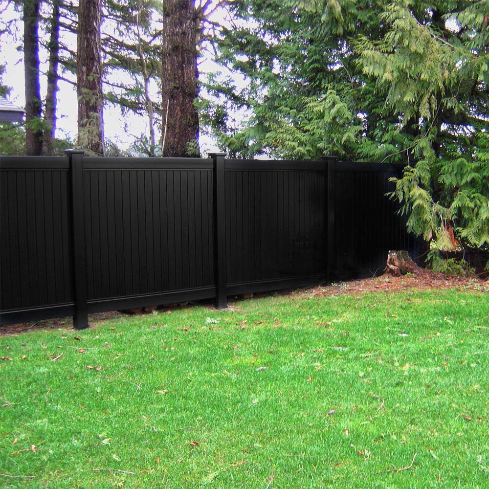 Fence Armor 5 in. L x 5 in. W x 14 ft. H Black Fence Post Guard for Wood or Vinyl FA5x5VBMB