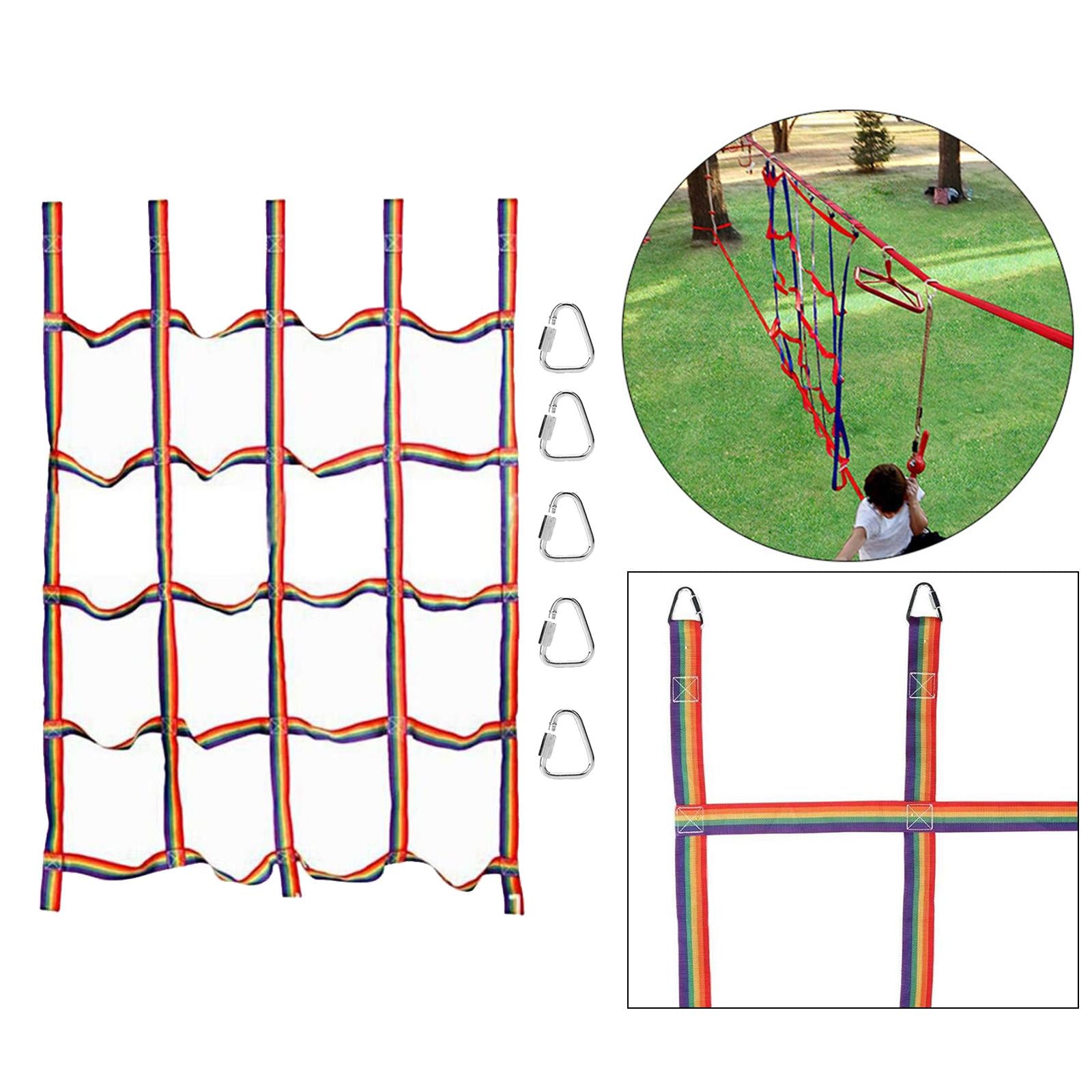 Nylon Children Climbing Swingset for Playground Obstacle Course Outdoor Treehouse Capacity 250kg