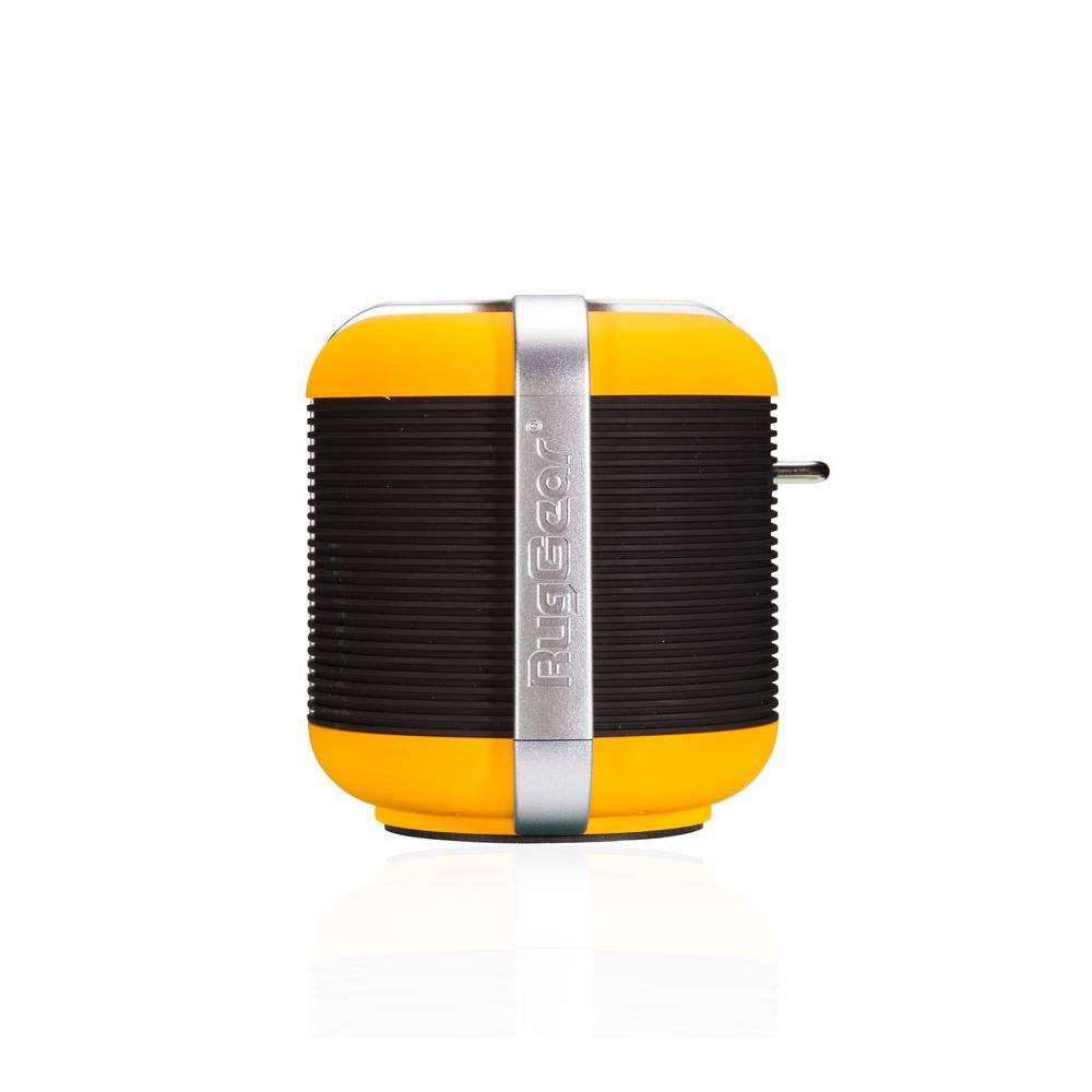 RugGear 3W Waterproof Bluetooth Cylinder Speaker with Built-in Mic Hands-Free Speakerphone 3600