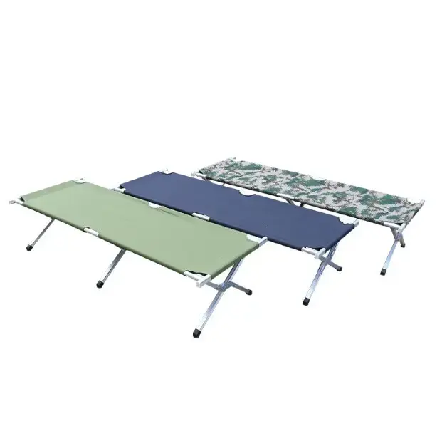 In Stock Outdoor Camping Portable Travel Folding Bed Office Lunch Break Stall Aluminum oy Camp Bed