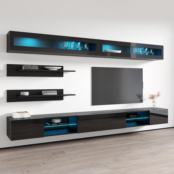 Fly I2 33TV Wall Mounted Floating Modern Entertainment Center