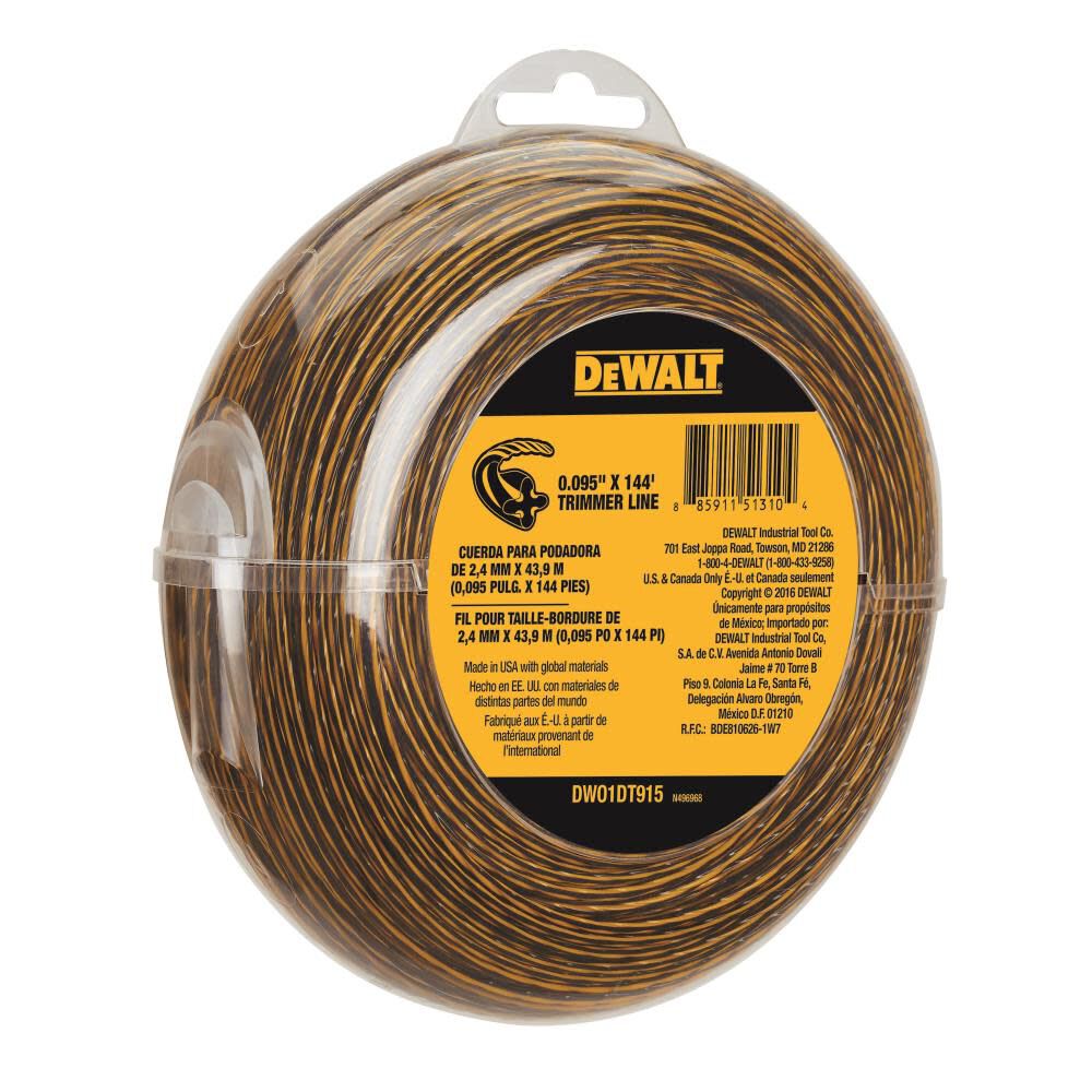 DW 144-ft Spool 0.095-in Trimmer Line DWO1DT915 from DW