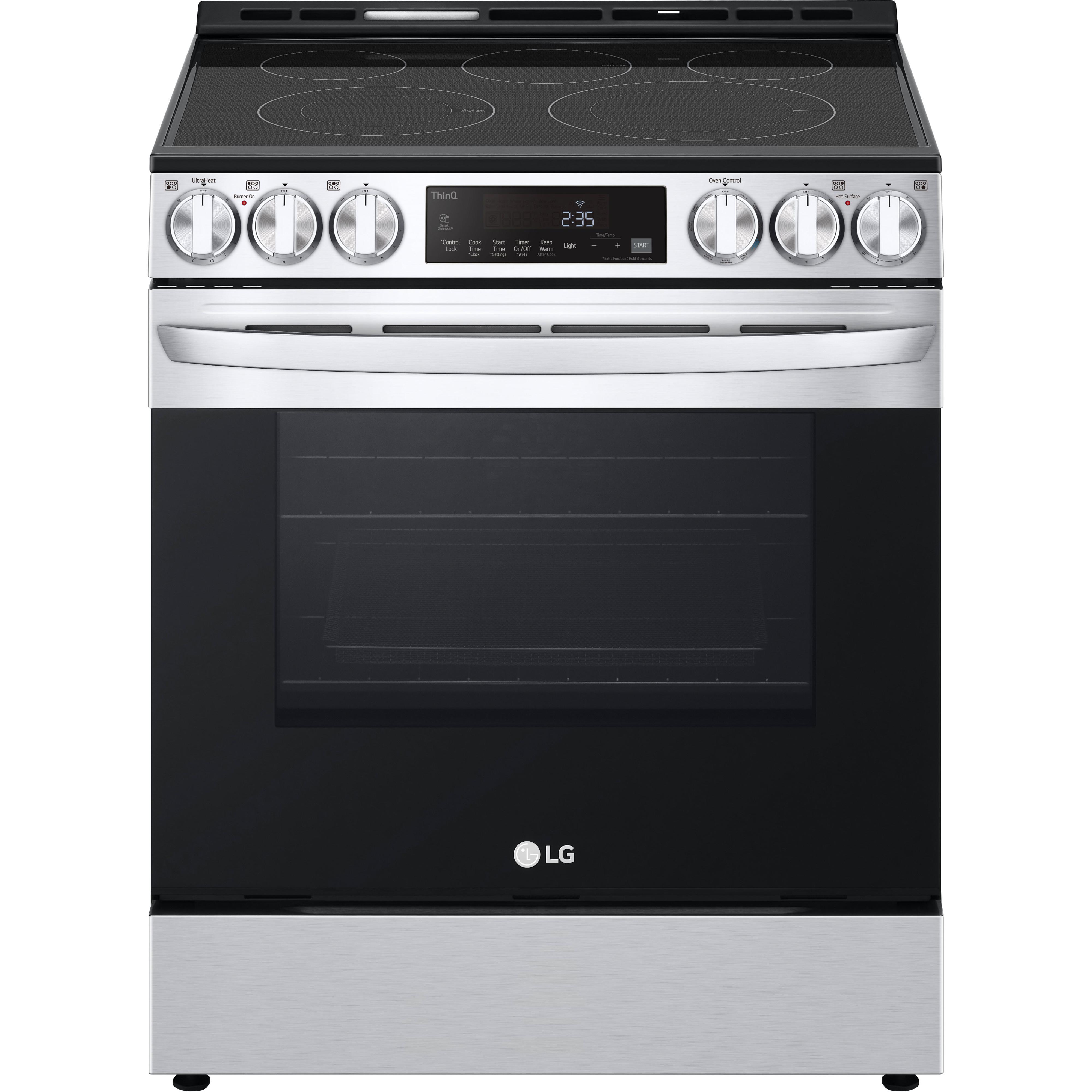 LG 30-inch Slide-in Electric Range with Air Fry Technology LSEL6333F