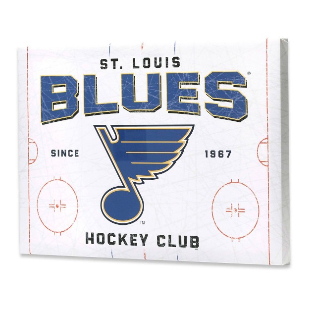 Nhl St Louis Blues Rink Canvas