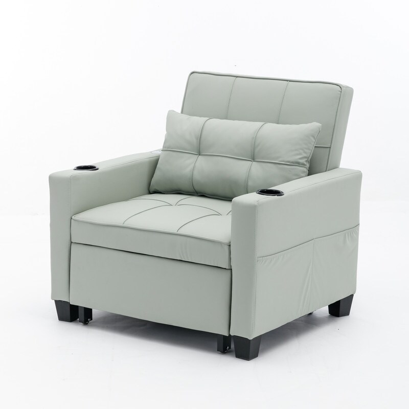 34.26 in wide Recliner bed 3 in 1 convertible multifunctional sofa bed