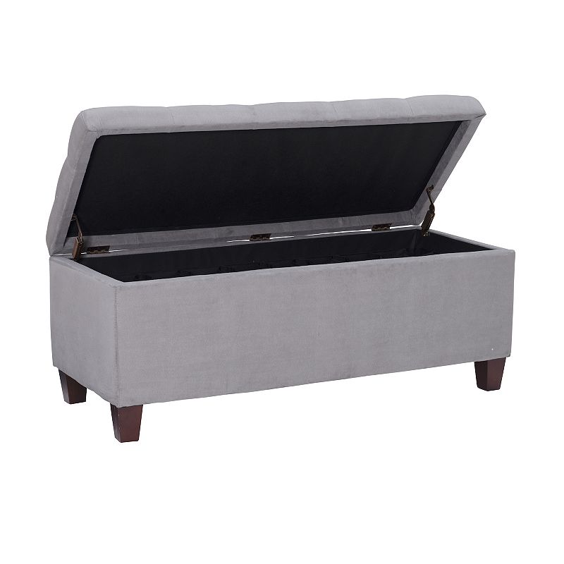 Linon Carmen Shoe Storage Ottoman