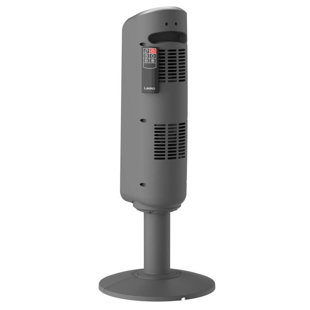 Lasko Pedestal Tower 29 in. 1500-Watt Electric Ceramic Oscillating Space Heater with Digital Display and Remote Control 5397