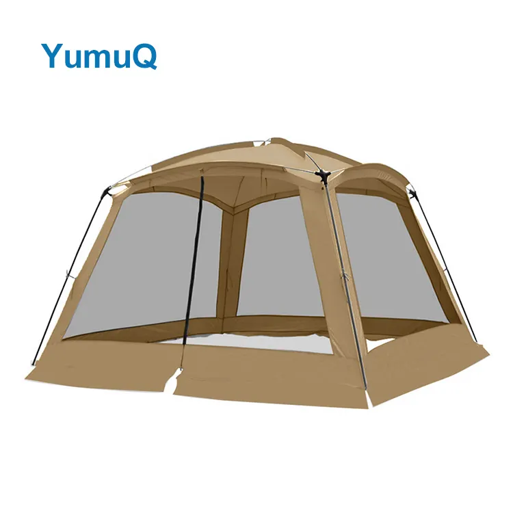 YumuQ Easy Set Up Large Instant Outdoor Hexagonal Screen House Tent For 6 8 Persons Outdoor Camping Garden