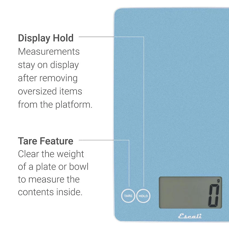 Escali Arti Metallic Glass Kitchen Scale