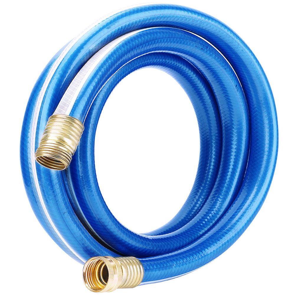 Worth Garden 34 in. Dia x 10 ft. Blue and White Heavy-Duty 4-Star Home and Garden Hose H164A09