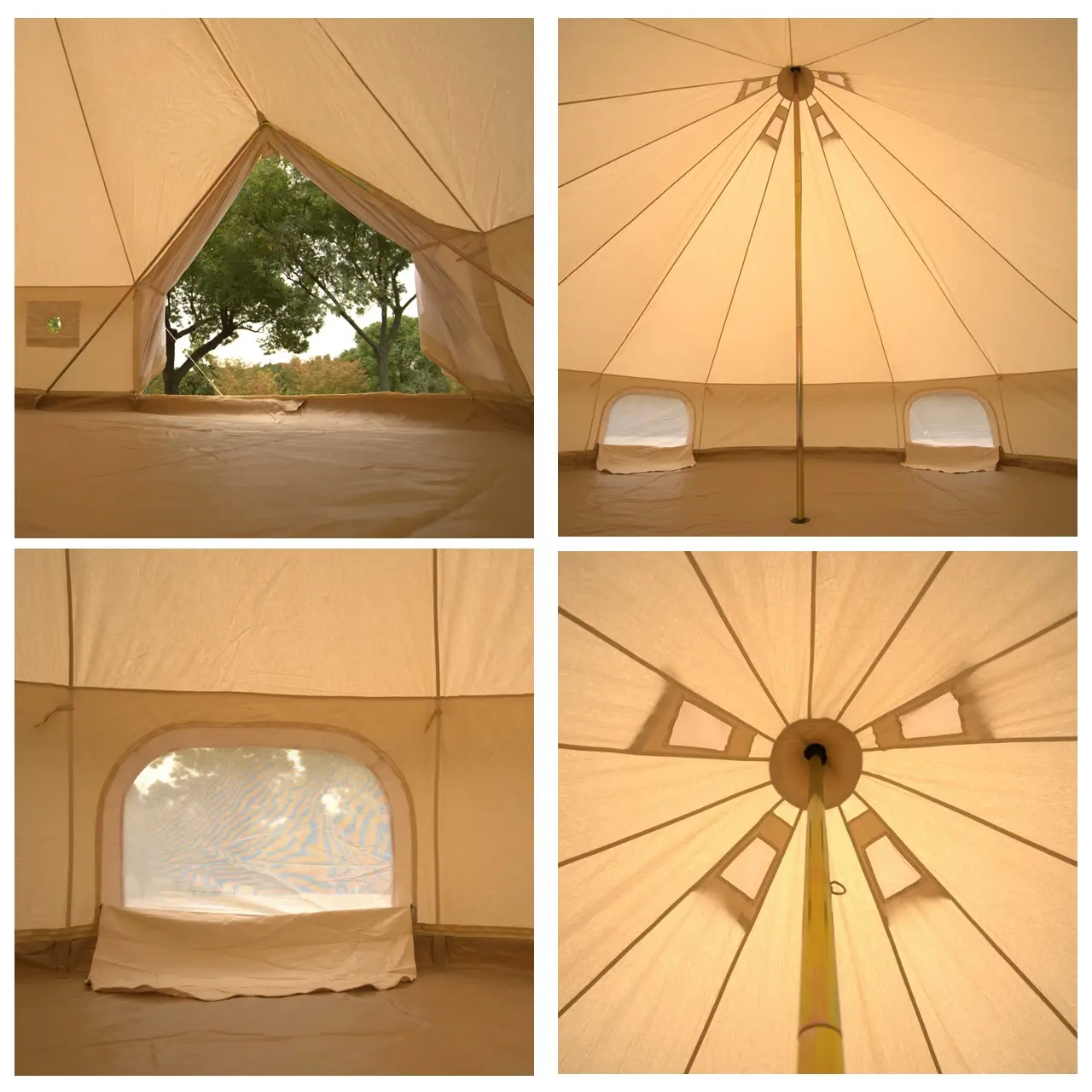 Camping Bell Tent Tienda De Campana Con Campanas De Tela Oxford Familiar La Tienda De Acampar Glamping Yurt Zelt