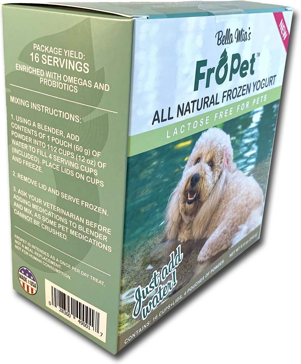 FroPet All Natural Frozen Yogurt Lactose-Free Dog and Cat Treats， 16 count