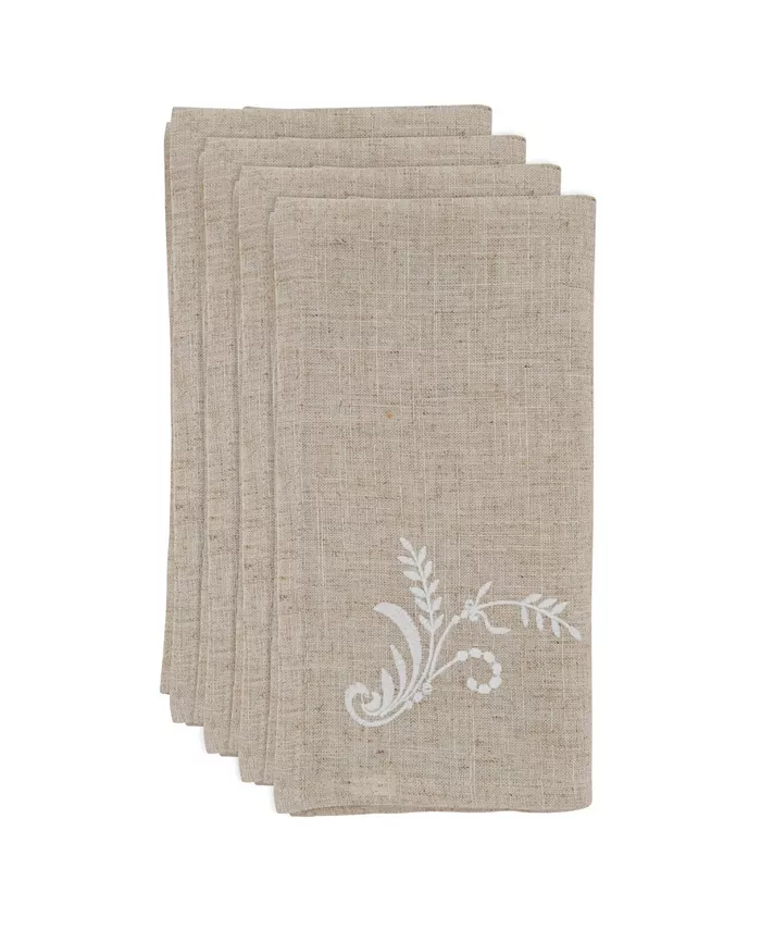 Saro Lifestyle Embroidered Placemat Set of 4