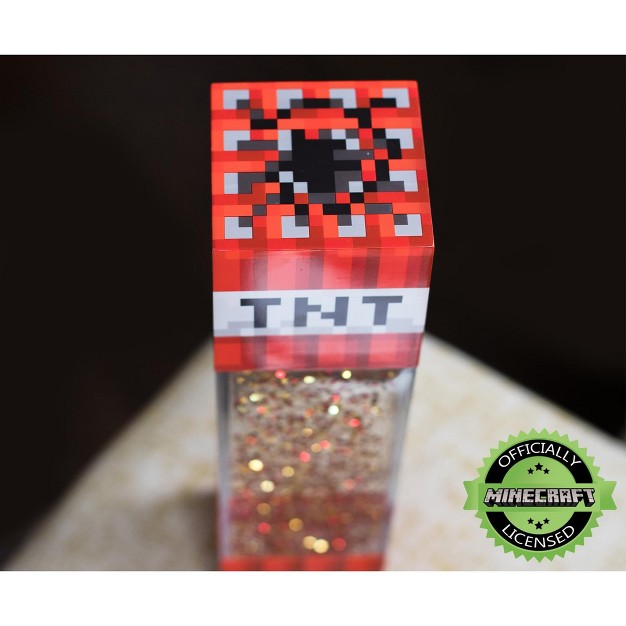 Ukonic Minecraft Tnt Block Led Glitter Motion Lamp 12 Inches