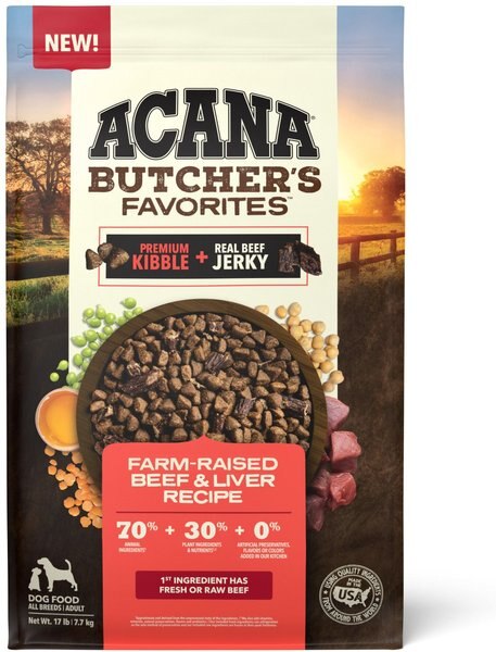 ACANA Butcher’s Favorites Grain-Free Farm-Raised Beef and Liver Recipe Dry Dog Food