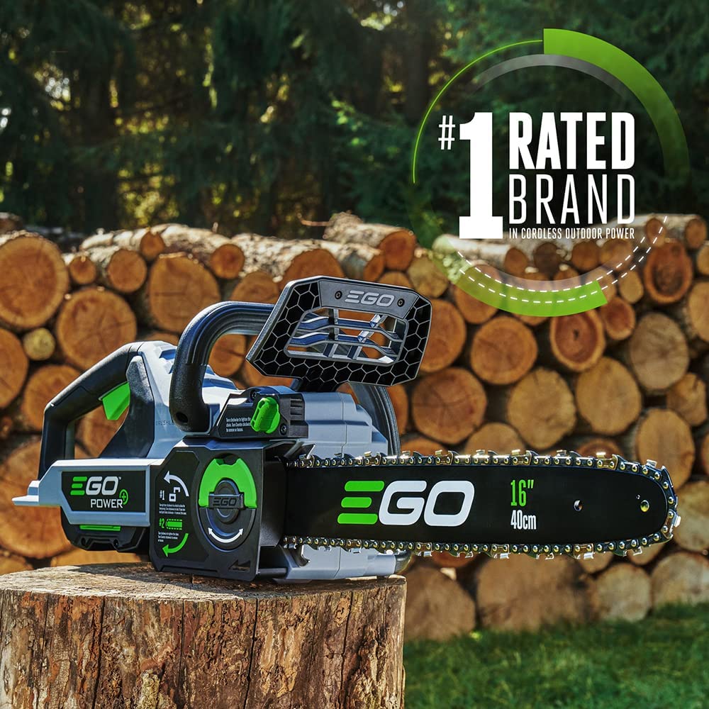 EGO CS1613 POWER+ 56-volt 16-in Brushless Cordless Electric Chainsaw 4 Ah (Battery and Charger Included)