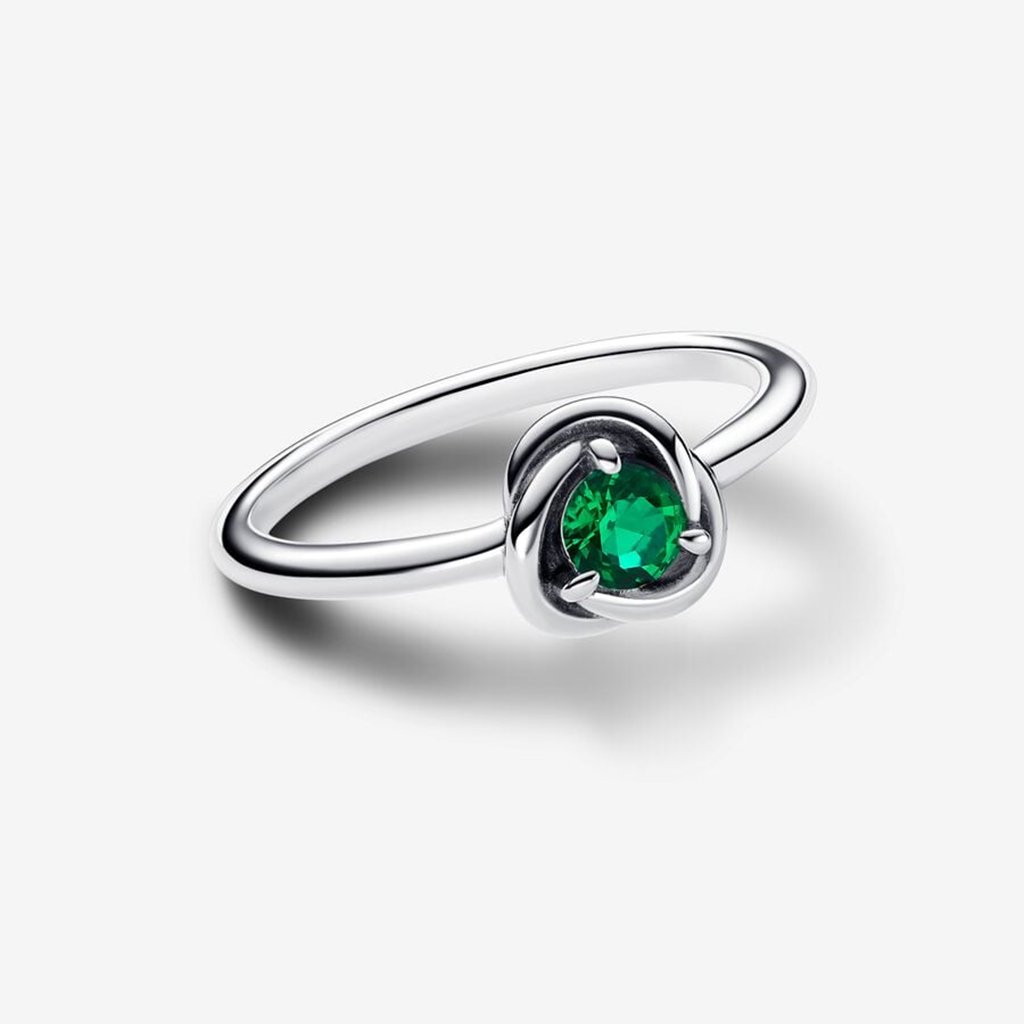 PANDORA  May Royal Green Eternity Circle Ring - Green