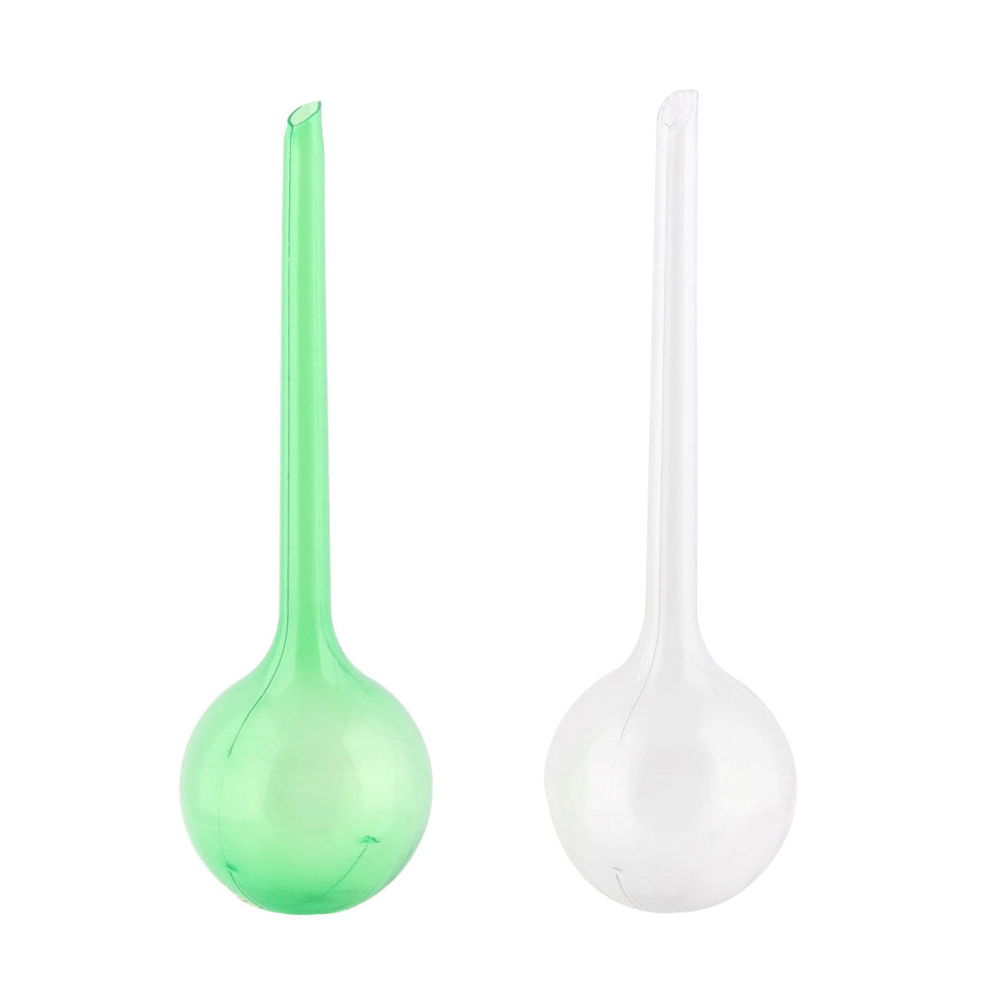 Garden Plant Plastic Self-watering Stick Watering Bulbs Globes Clear 2-Pack