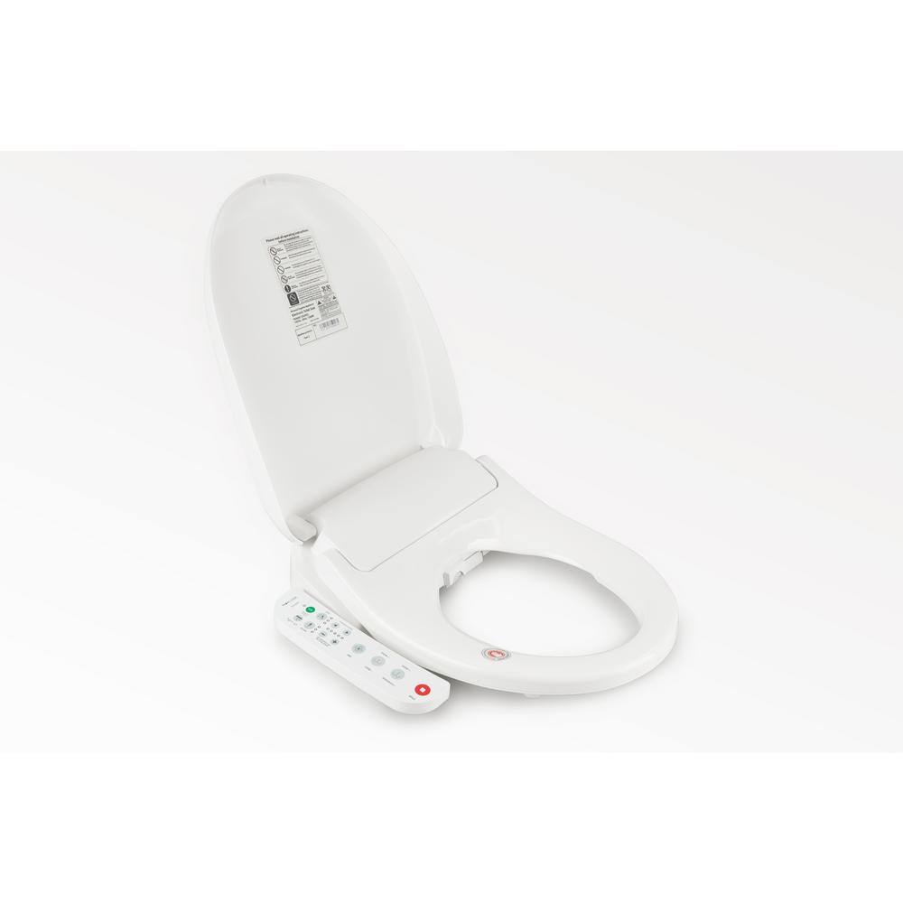 UPIKER Electric Smart Bidet Seat for Elongated Toilets in. White with Fusion Heating Technology UP2304TOS0003